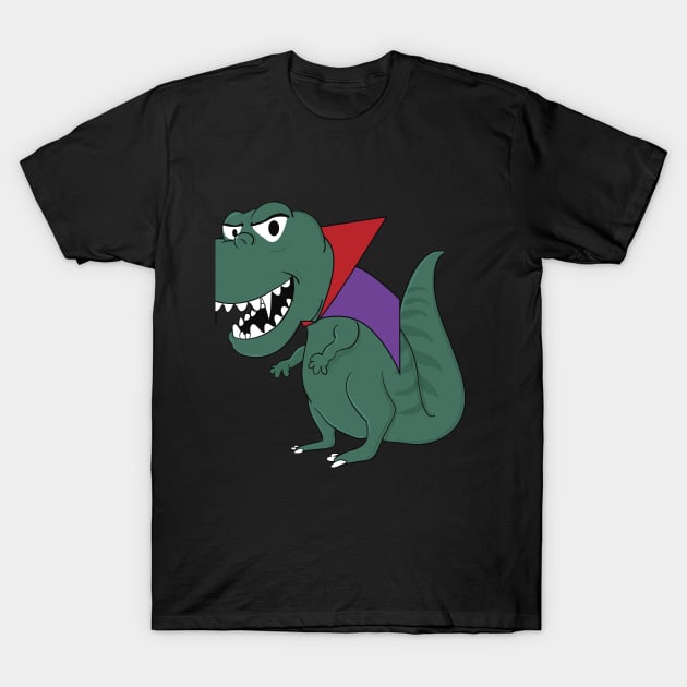 Cute Dinosaur Halloween Design T-Shirt by RJCatch